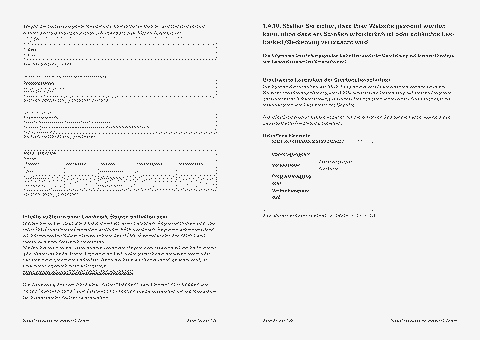 RTR-GmbH – Doppelseite der Prüfungsergebnisses zur digitalen Barrierefreiehit des 