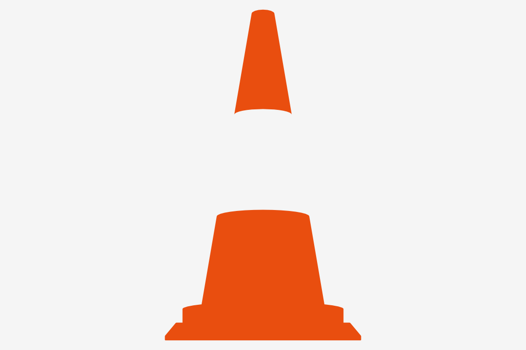 Illustration eines Verkehrsleitkegels | Illustration of a traffic cone